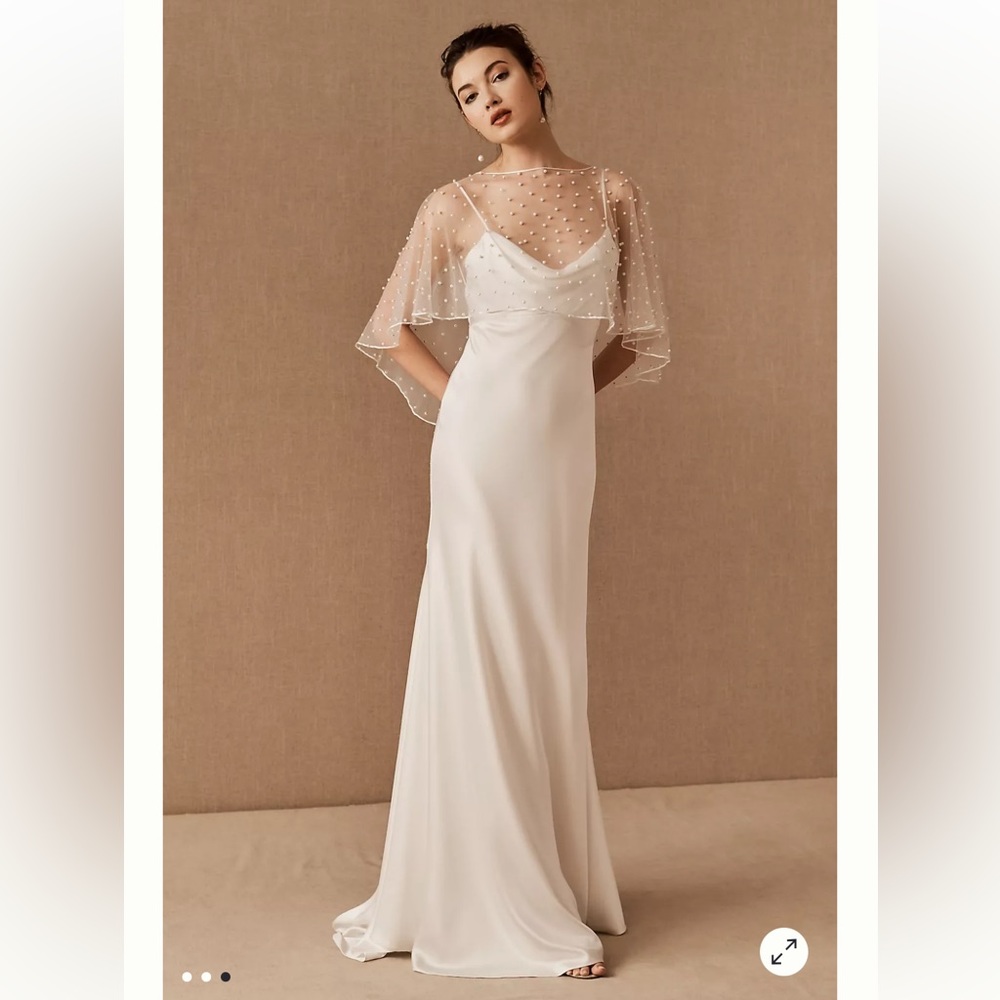Floor length bridal dress
